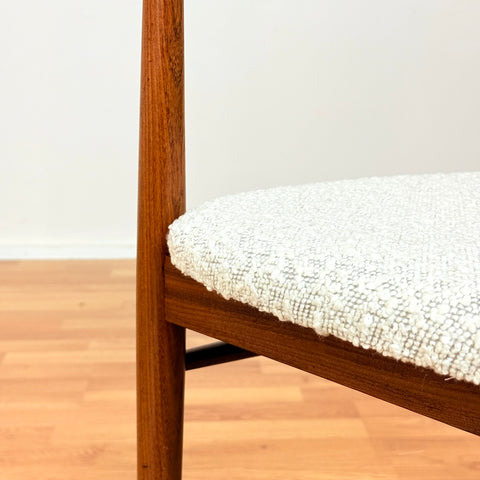 Danish set of 2 dining armchairs in walnut