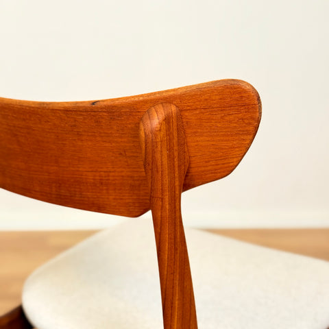 Danish set of 4 dining chairs in teak by Schiønning & Elgaard