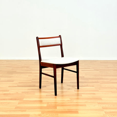 Danish set of dining chairs in Santos rosewood