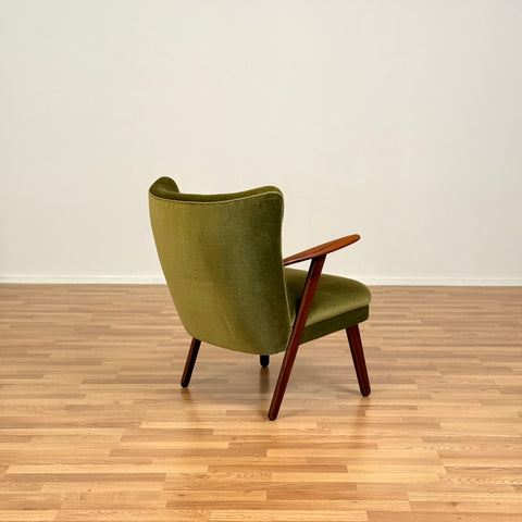 Danish armchair in solid walnut