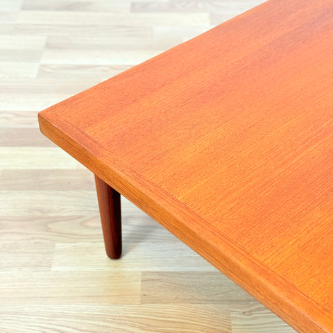 Low Danish coffee table in teak