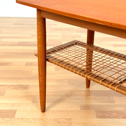 Danish coffee table in teak & oak