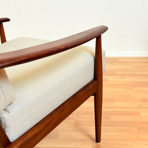 Danish armchairs in stained beech