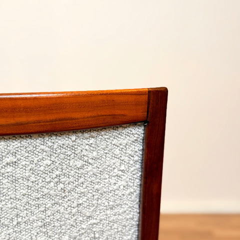 Swedish dining chairs in walnut by Skaraborgs Möbelindustri AB