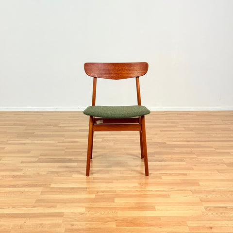 Danish dining chairs in teak & beech by Findahl