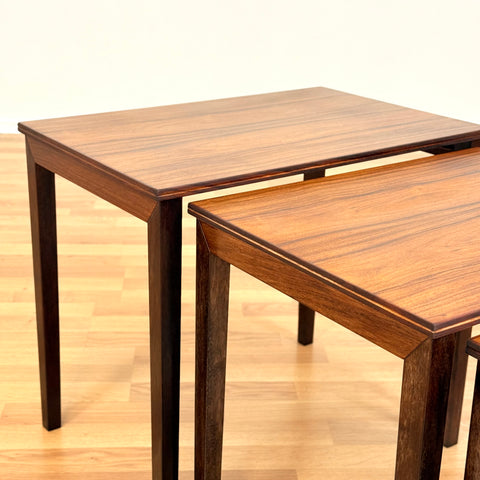 Danish set of nest of tables in teak