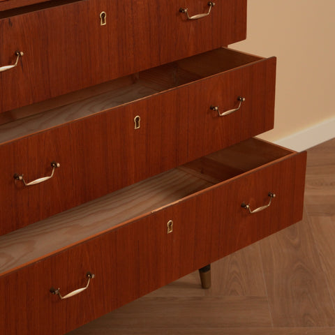 Swedish chest of drawers in teak