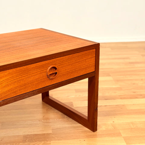 Swedish side table in teak by Arne Wahl Iversen for IKEA