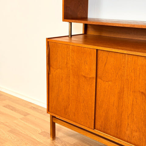 Swedish bookshelf in teak & beech by AB Möbelfabriken Varia, model 'Varia bokhylla'