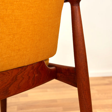 Danish armchair in solid teak