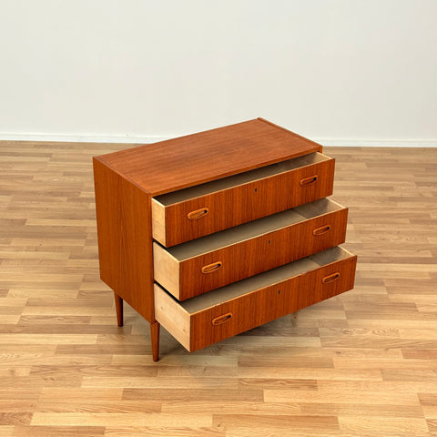 Chest of 3 drawers in teak, Sweden