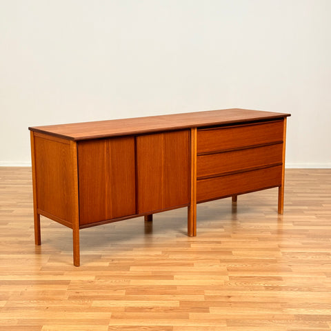 Swedish sideboard in teak & beech by Bertil Fridhagen