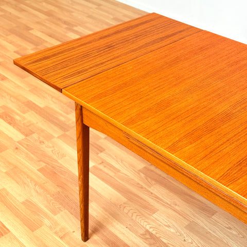 Swedish rectangular dining table in teak