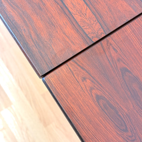 Danish dining table in Santos rosewood & teak by Gern Møbelfabrik
