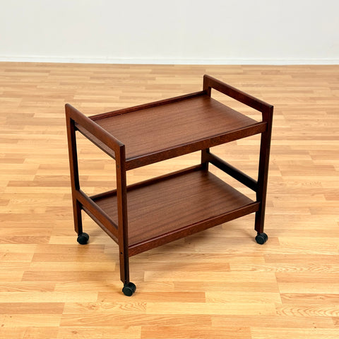 Trolley table in mahogany