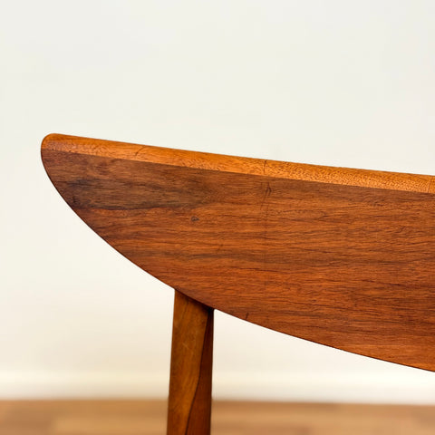 Set of 6 dining chairs in walnut by Harry Østergaard, 1950s-60s, Denmark