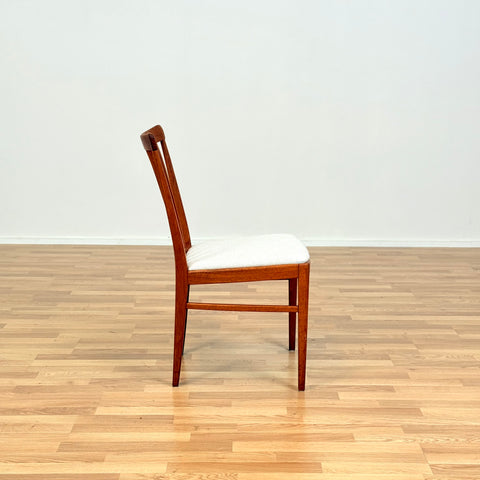 Swedish set of 4 dining chairs in teak by Carl Malmsten