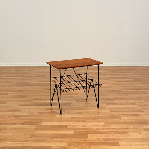 Swedish side table in teak