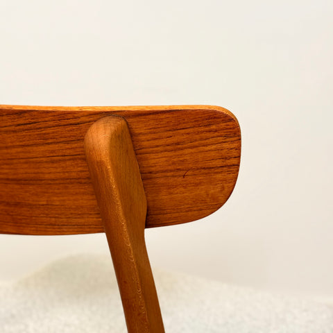 Danish set of 6 dining chairs in teak & beech by Findahl