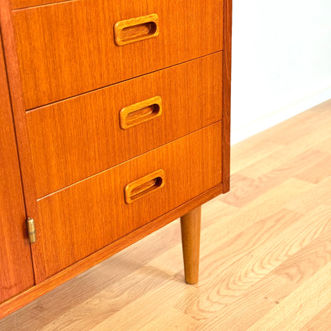 Swedish sideboard in teak & beech