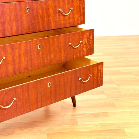 Swedish chest of drawers in mahogany by IKEA, "Alice"