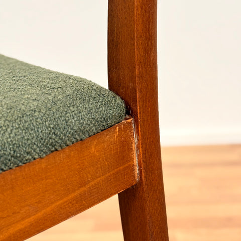 Set of 8 dining chairs in teak & beech, 1950s-60s, Denmark