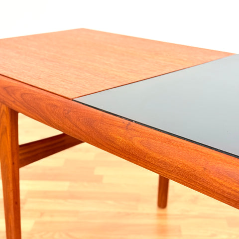 Swedish extendable coffee table in teak