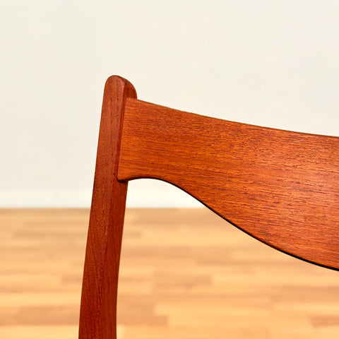 Single dining chair in teak by Arne Wahl Iversen for Glyngøre Stolefabrik, model 'GS60'