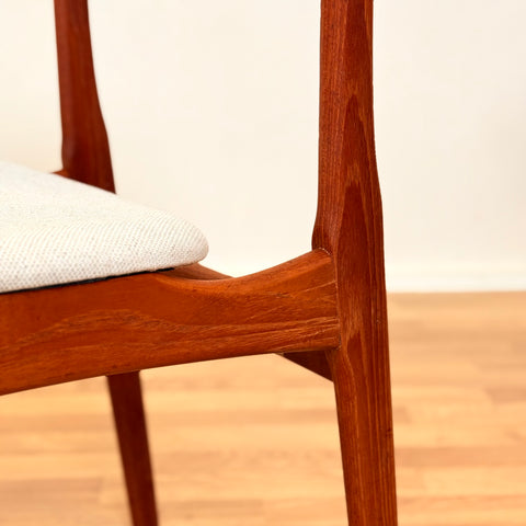 Danish set of 10 dining chairs in teak by B. Rasmussen for Thorso Mobelfabrik