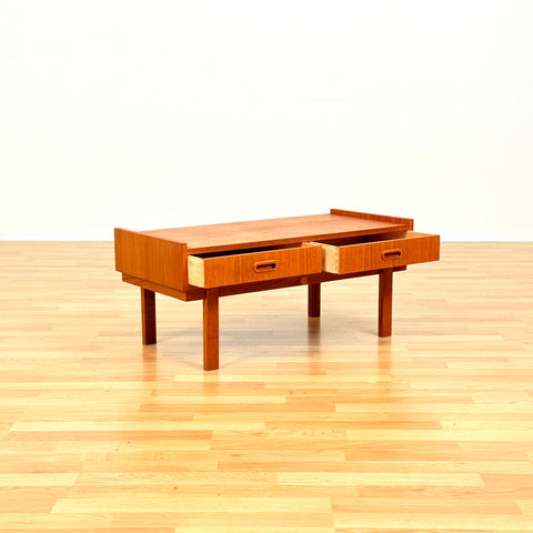 Swedish side table in teak