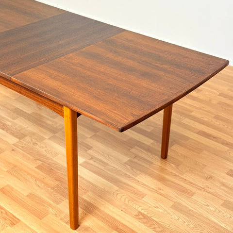 Swedish rectangular dining table in teak