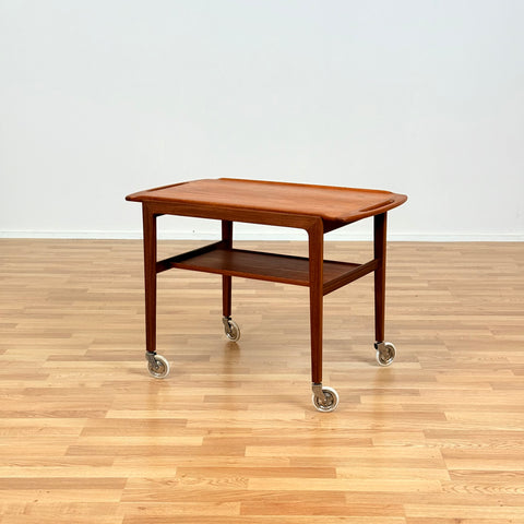 Danish serving trolley in teak