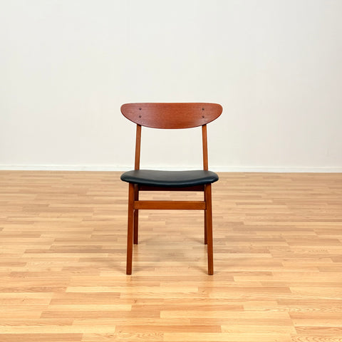 Danish dining chairs in teak & beech model 210 by Farstrup