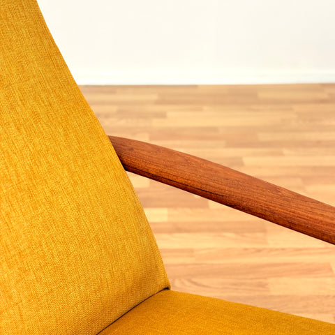 Swedish armchair in teak by DUX