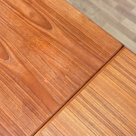 Danish dining table in teak with 2 extension boards