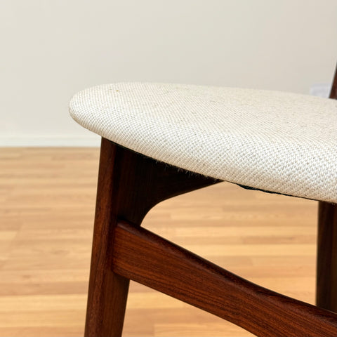Danish set of 6 dining chairs in teak by Schiønning & Elgaard