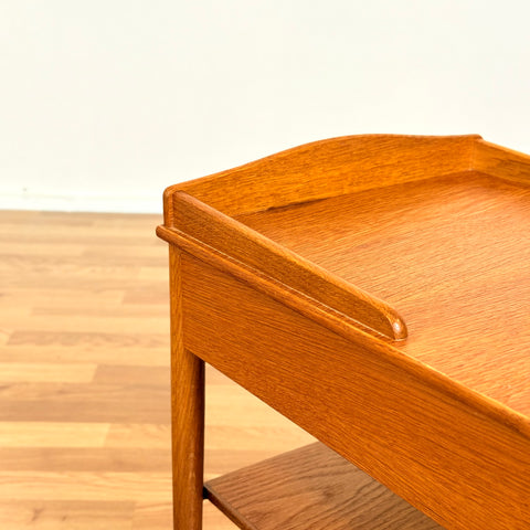 Swedish set of 2 bedside table in oak by AB Erik Andersson & Co., Rottne
