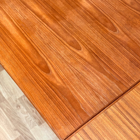 Danish dining table in teak with 2 extension boards