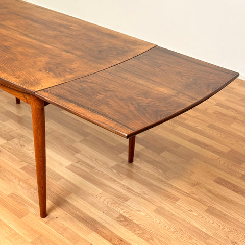 Danish dining table in walnut & teak