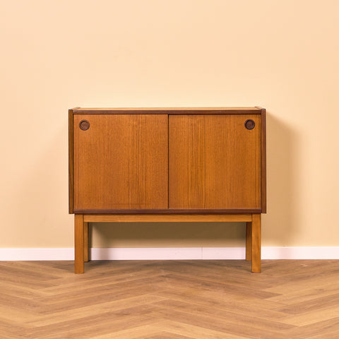 Swedish sideboard in teak and beech