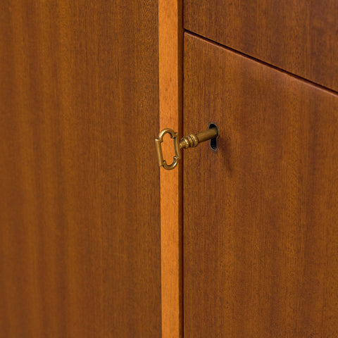 Swedish highboard in mahogany and beech