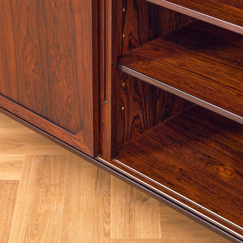 Danish sideboard in Santos rosewood by Severin Hansen for Haslev Möbelsnedkeri