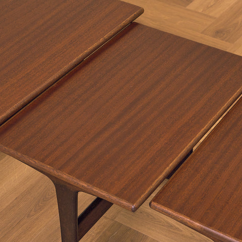 Danish set of nest of tables in mahogany