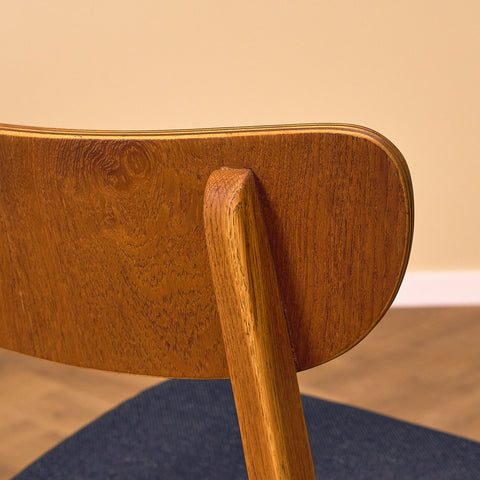 Danish dining chairs in teak & oak by Farstrup