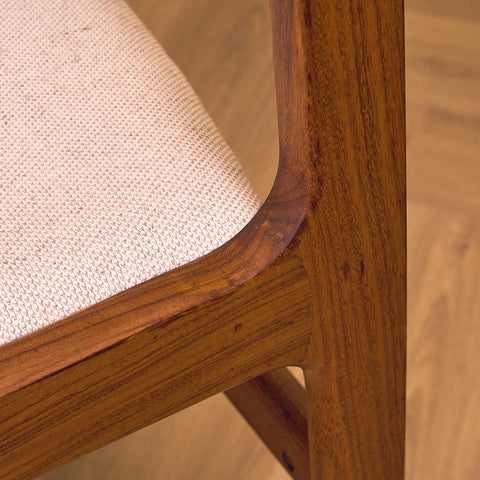 Danish dining chairs in walnut by Farstrup