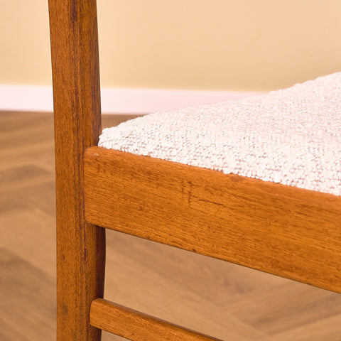 Swedish dining chairs in teak