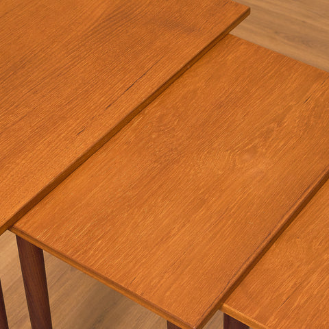 Swedish set of nest of tables in teak