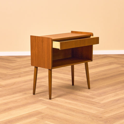 Swedish bedside tables in teak