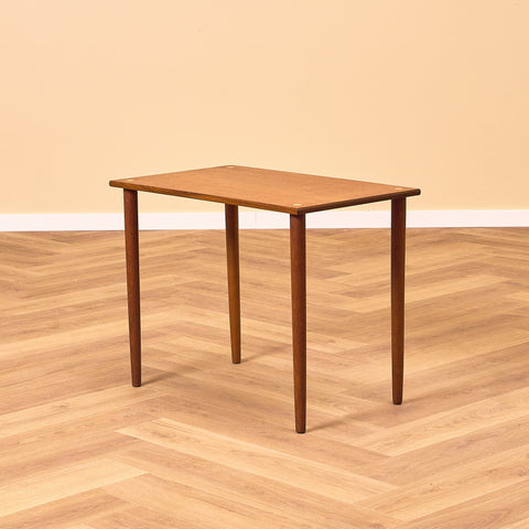 Swedish side table in teak