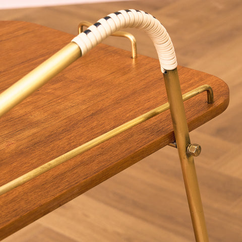 Swedish serving trolley in teak